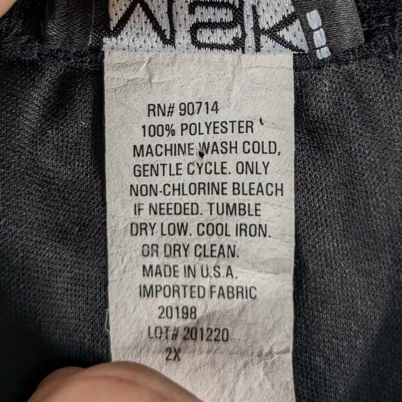 MSK Women 2X Black Chiffon Overlay Skirt Plus Size Dressy Maxi Made in USA - Picture 4 of 5